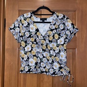 Forever 21 Sunflower Crop Top